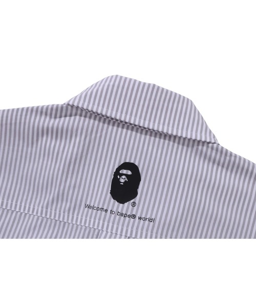 A Bathing Ape ストライプ長袖ポロシャツ Sサイズ A Bathing Ape ストライプ長袖ポロシャツ Sサイズ