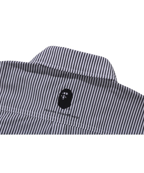 a bathing ape ラガーシャツ 白黒ストライプ 楽天市場】A BATHING APE ア ベイシング エイプ/APEラガーシャツ