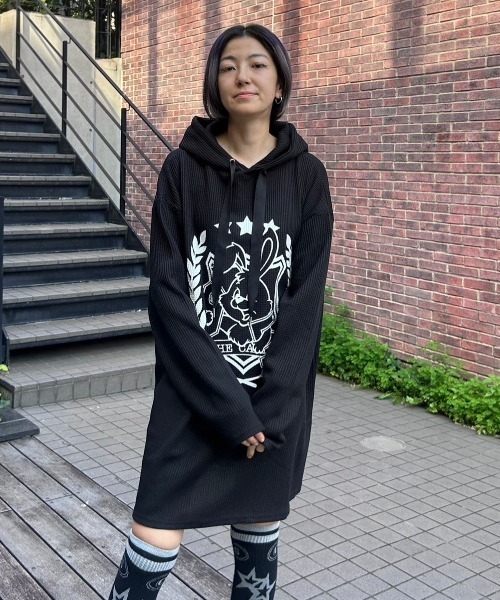 パーカー EMBLEM BUNNY WAFFLE フーディー レディース メンズ 