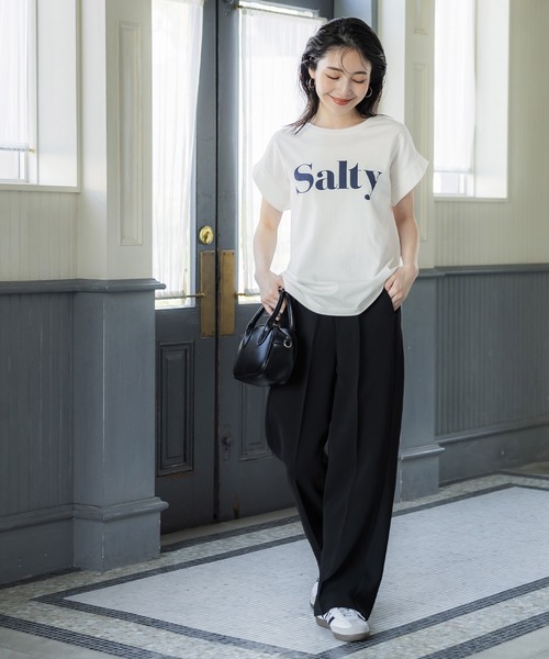 coca tシャツ フレンチスリーブロゴTシャツ レディース