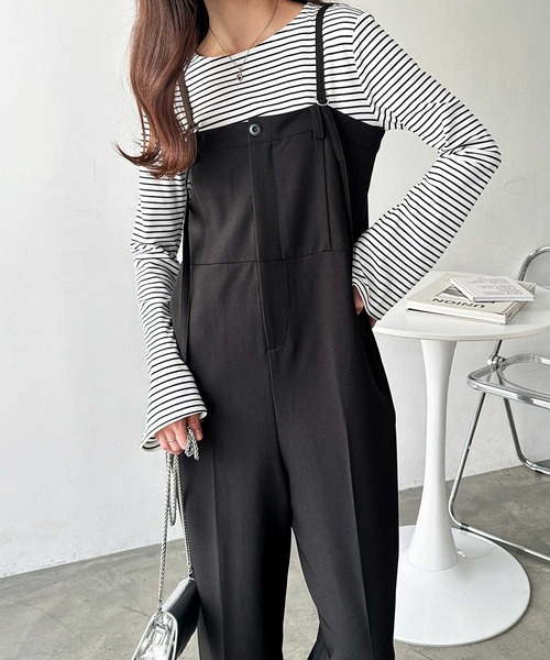 サロペット・オーバーオール・オールインワン Louren corduroy overall black Louren corduroy overall black - メルカリ