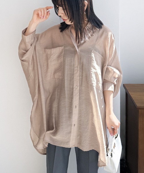 reca（レカ） ブラウス シャツ シアードルマンシャツ レディース