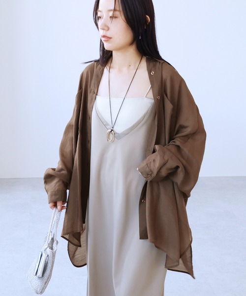 reca（レカ） ブラウス シャツ シアードルマンシャツ レディース