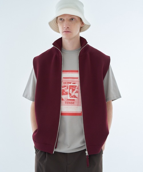 エストネーション　ネイビー ノースリーブ ベスト　ジレ ESTNATION（エストネーション） ベスト ジレ ESTNATION / ECOポリ