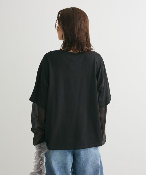 Green Parks tシャツ ・ANDSEARCH フェイクレイヤードロングTEE