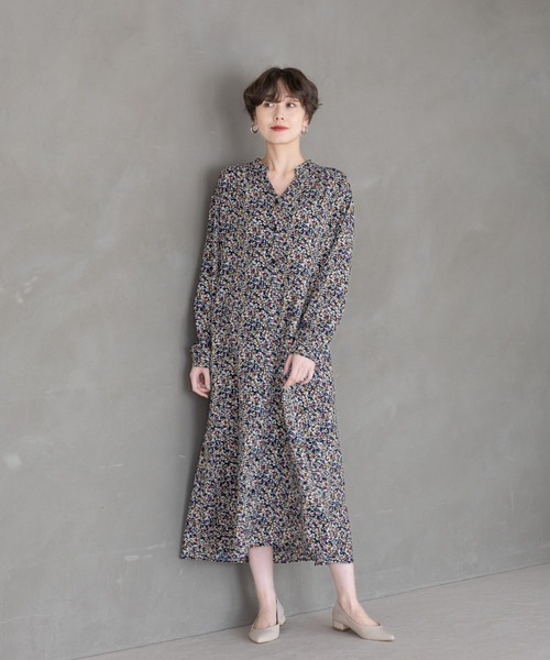 Elura ワンピース 「低身長サイズあり」2WAYフラワープリント