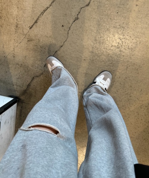 I-SOOK スウェットパンツ ジャージ カットオフスウェットパンツ