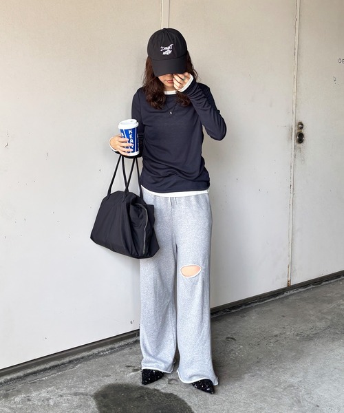 I-SOOK（アイスー） スウェットパンツ ジャージ カットオフスウェット