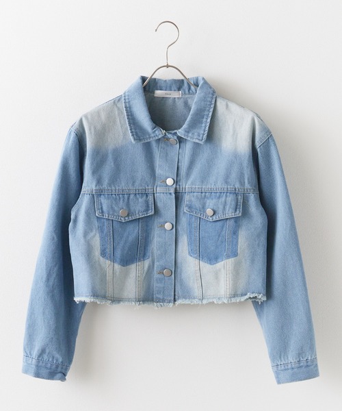 Gジャン デニムジャケット ショート丈 ヴィンテージ風 Chick デニムジャケット gジャン Vintage Like Short Denim JKT