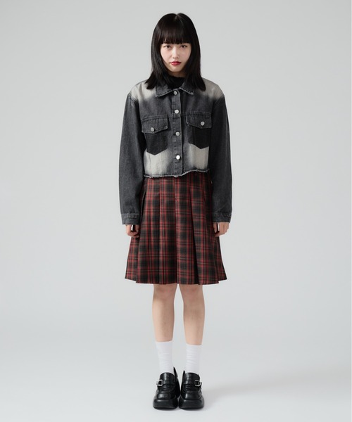 Chick デニムジャケット gジャン Vintage Like Short Denim JKT
