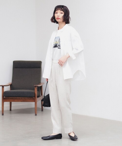 B：MING by BEAMS スラックス パンツ 「オフィス・フォーマル