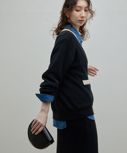 GALLARDAGALANTE（ガリャルダガランテ） カーディガン トリミング