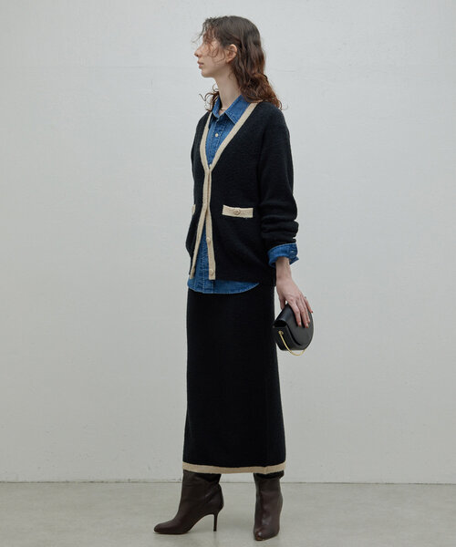 GALLARDAGALANTE（ガリャルダガランテ） カーディガン トリミング