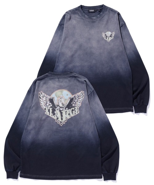 XLARGE tシャツ EAGLE WINGS TO THE WORLD L/S TEE メンズ