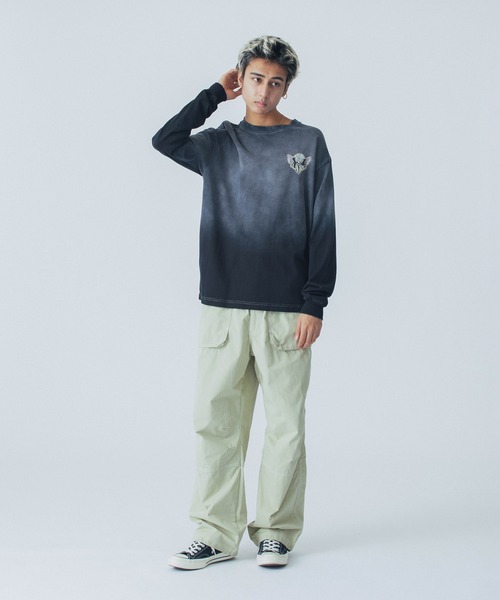 XLARGE tシャツ EAGLE WINGS TO THE WORLD L/S TEE メンズ