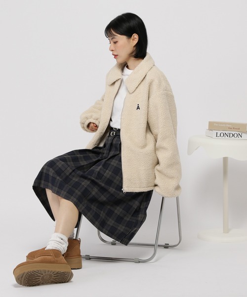 ALAND ブルゾン アウター 「UNISEX」ALAND／Aロゴワッペンボア