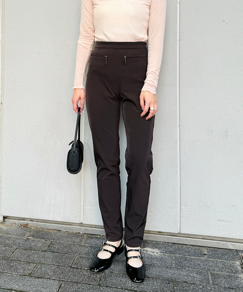 EDIT. FOR LULU パンツ Wジップ スリムパンツ レディース : ZOZOTOWN 