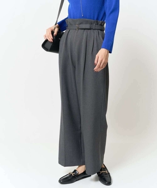 a.v.v（アー・ヴェ・ヴェ） パンツ 「洗える/毛玉になりにくい」ウール