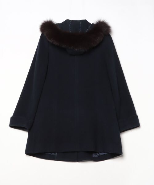 LAISSE PASSE（レッセパッセ） コート 38 ネイビー レディース