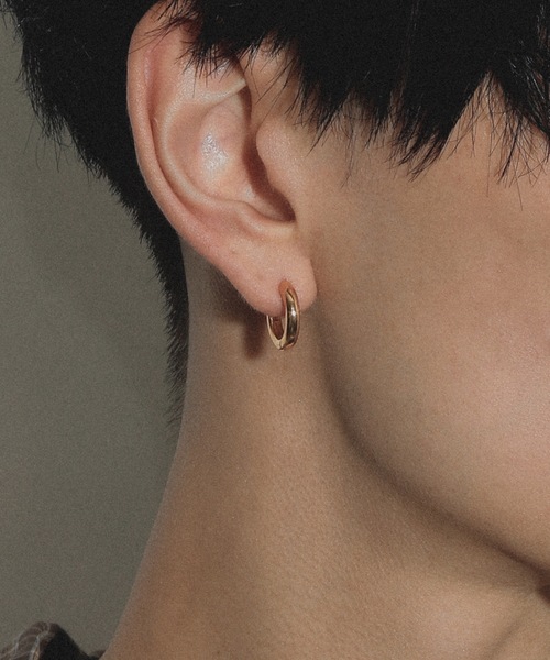 whoseA（フーシー） ピアス 「silver925」NeatHoop15mmPierce16KGP