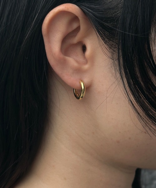 whoseA（フーシー） ピアス 「silver925」NeatHoop15mmPierce16KGP