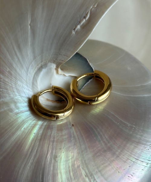 whoseA（フーシー） ピアス 「silver925」NeatHoop15mmPierce16KGP