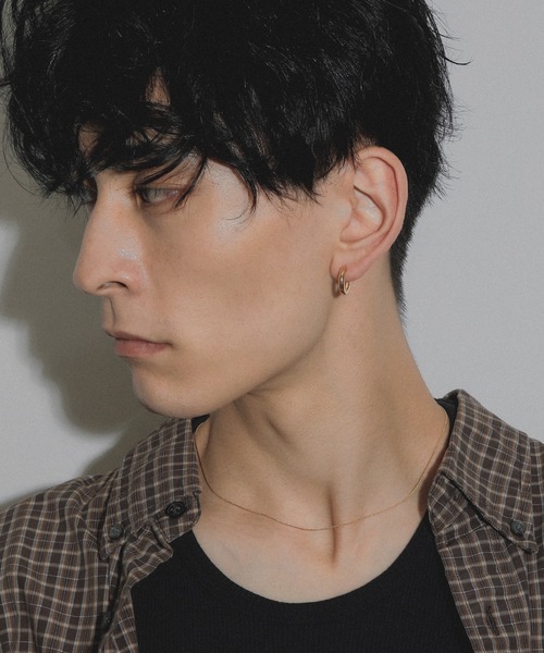 whoseA（フーシー） ピアス 「silver925」NeatHoop15mmPierce16KGP