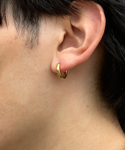 whoseA（フーシー） ピアス 「silver925」NeatHoop15mmPierce16KGP