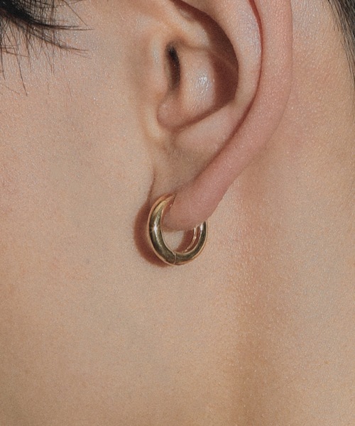 whoseA（フーシー） ピアス 「silver925」NeatHoop15mmPierce16KGP