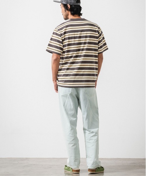 OFFSHORE（オフショア） tシャツ VINTAGE SURF BORDER TEE メンズ