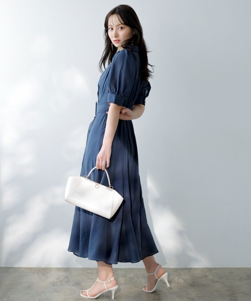 00サイズ/WEB限定カラーあり】カシュクールシャツワンピース