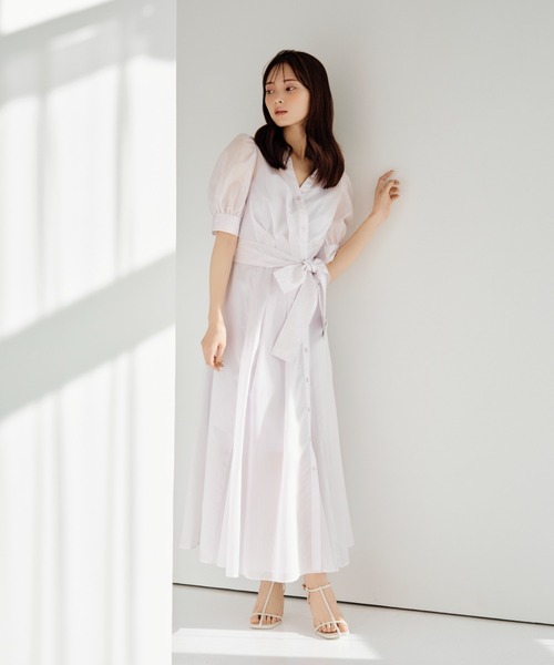 SNIDEL カシュクールシャツワンピース　スナイデル　00サイズ 00サイズ／WEB限定カラーあり】カシュクールシャツワンピース
