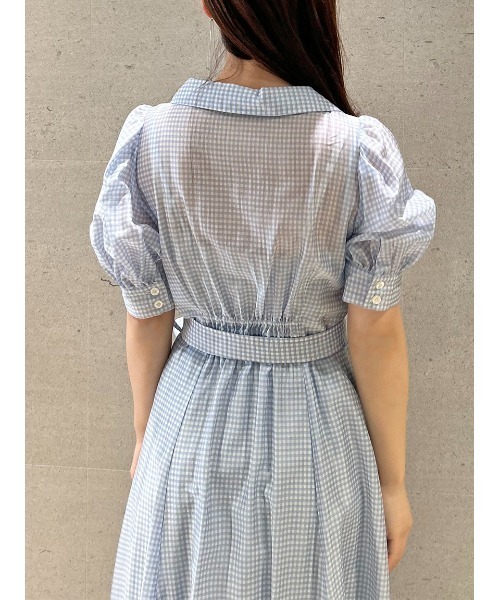 SNIDEL スナイデル ストライプ カシュクールシャツワンピース M SNIDEL ワンピース 「00サイズ/WEB限定カラーあり」カシュクール
