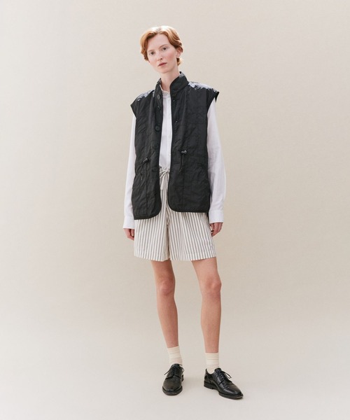 LAVENHAM（ラベンハム） ベスト ジレ 夏 Unwadded Gathered Waist