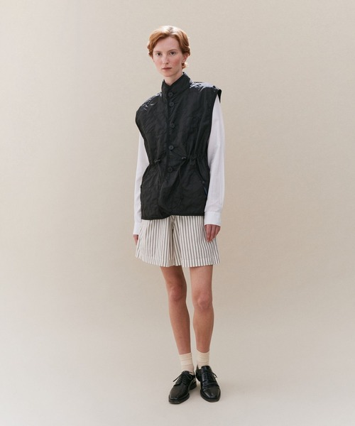 LAVENHAM（ラベンハム） ベスト ジレ 夏 Unwadded Gathered Waist