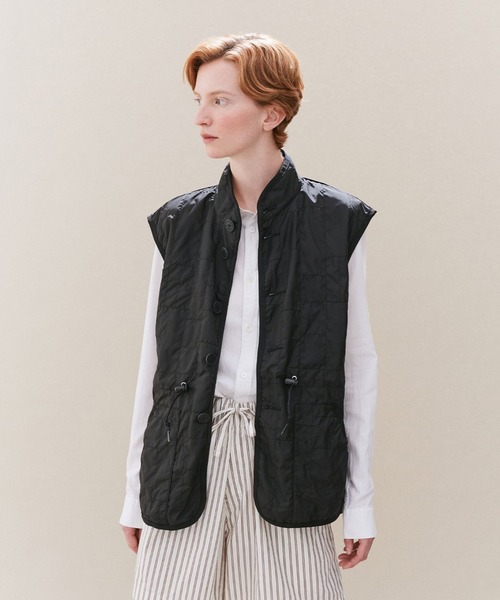 LAVENHAM（ラベンハム） ベスト ジレ 夏 Unwadded Gathered Waist