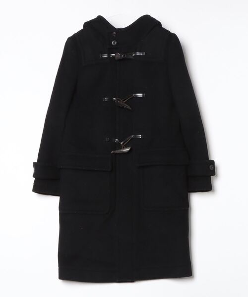 HYKE（ハイク） ダッフルコート 1 ブラック レディース : ZOZOTOWN