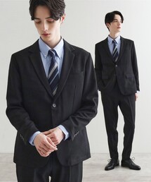 tk.TAKEO KIKUCHI セットアップ 「洗える」ピンヘッドストレッチ