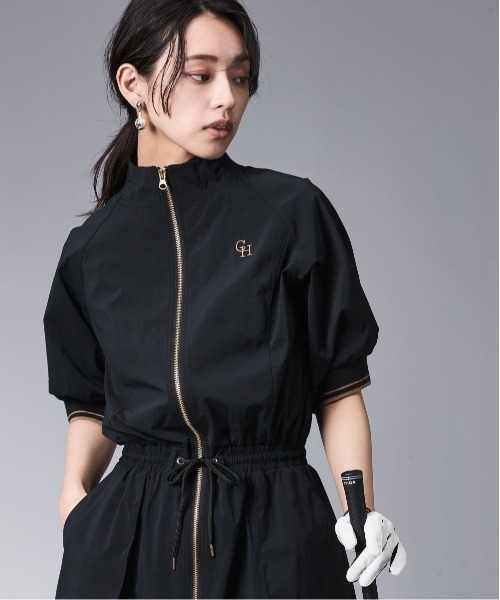 CHIC STYLE ワンピース フロントジップハイネックワンピース