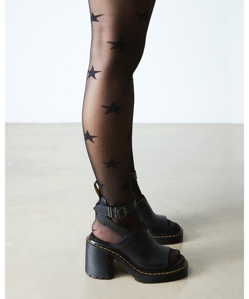 美脚シューズ Dr.Martens MILLEE レザー オープントゥ サンダル MILLEE サンダル