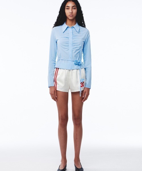 kijun キジュン　パンツ Kijun パンツ Kijun/キジュン Line Satin Shorts ショーツ