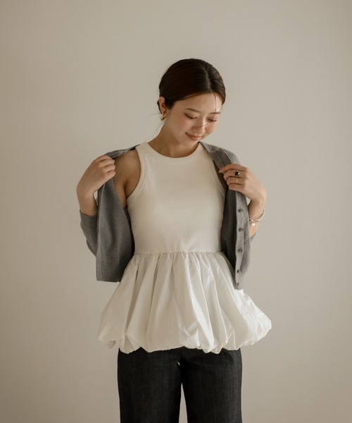 ENC タンクトップ ノースリーブ 「動画あり」docking padded balloon