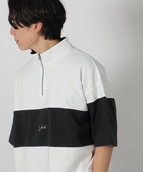 tシャツ パネルハーフZIPロゴＴ / 283481 メンズ | LAKOLE | 13