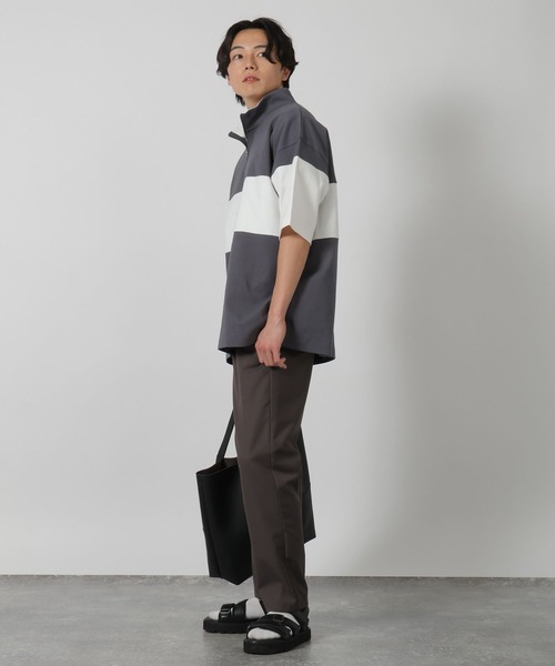 tシャツ パネルハーフZIPロゴＴ / 283481 メンズ | LAKOLE | 14