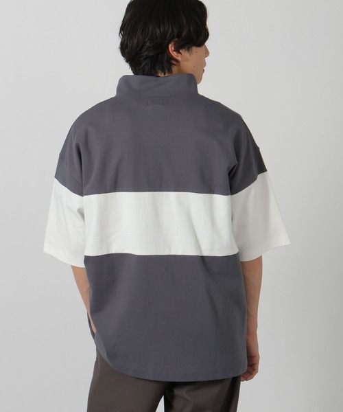tシャツ パネルハーフZIPロゴＴ / 283481 メンズ | LAKOLE | 15