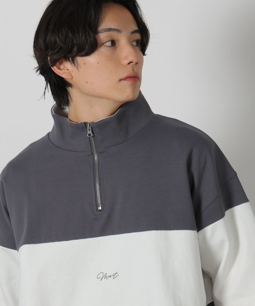 tシャツ パネルハーフZIPロゴＴ / 283481 メンズ | LAKOLE | 16