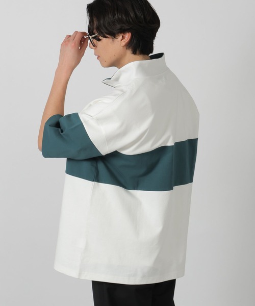 tシャツ パネルハーフZIPロゴＴ / 283481 メンズ | LAKOLE | 19