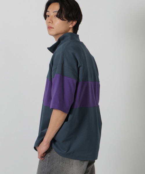 tシャツ パネルハーフZIPロゴＴ / 283481 メンズ | LAKOLE | 21