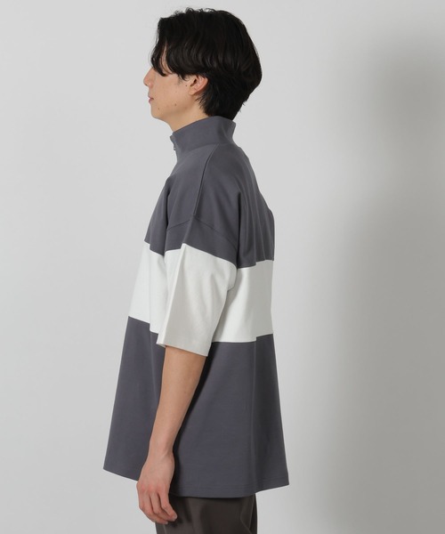 tシャツ パネルハーフZIPロゴＴ / 283481 メンズ | LAKOLE | 24