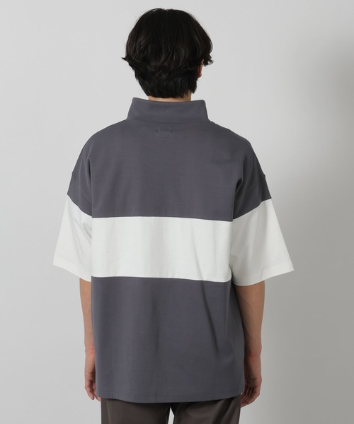 tシャツ パネルハーフZIPロゴＴ / 283481 メンズ | LAKOLE | 25